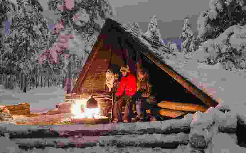 Excursion to Aurora Borealis camp by bus