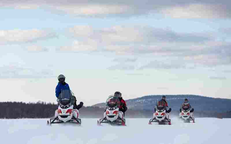 Scenic snowmobile safari 2.5 h