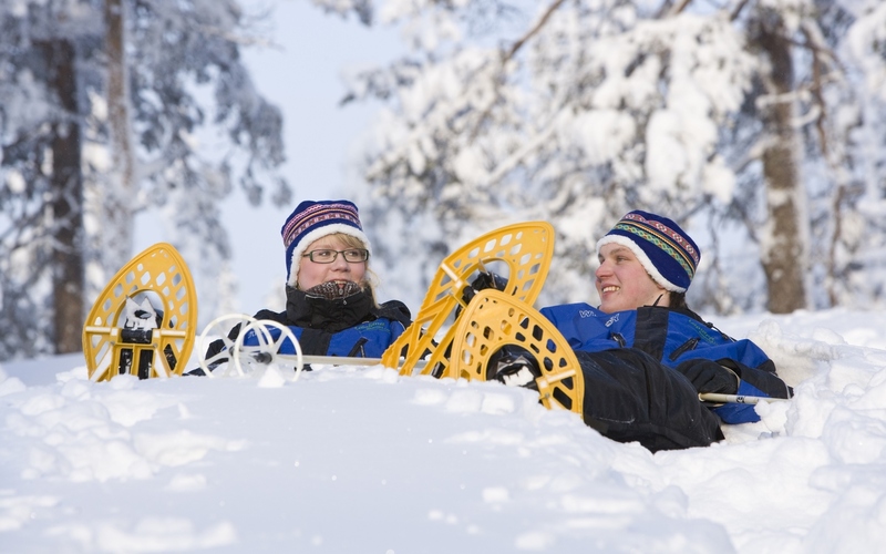 White silence on snowshoes
