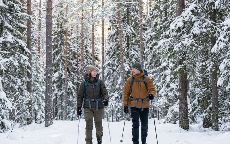 Cross-country skiing trip